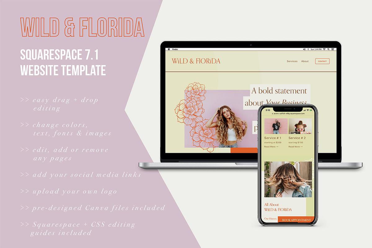 Wild & Florida - Website Template, a Squarespace Template by Ryen Creative (Photo 3 of 5)