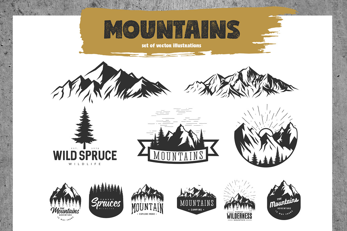 Mountains, a Branding & Logo Template by DOBROGRAPH (Photo 1 of 7)