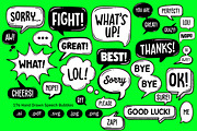 Hand Drawn Speech Bubbles – Doodles, an Object Graphic by crafty (Thumbnail 8 of 10)