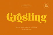 Grosling - Retro Bold Serif Font, a Serif Font by Jimoji (Thumbnail 1 of 7)