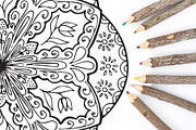 Mandala Art Coloring Pages, a Decorative Illustration by Design Unique (Thumbnail 3 of 7)