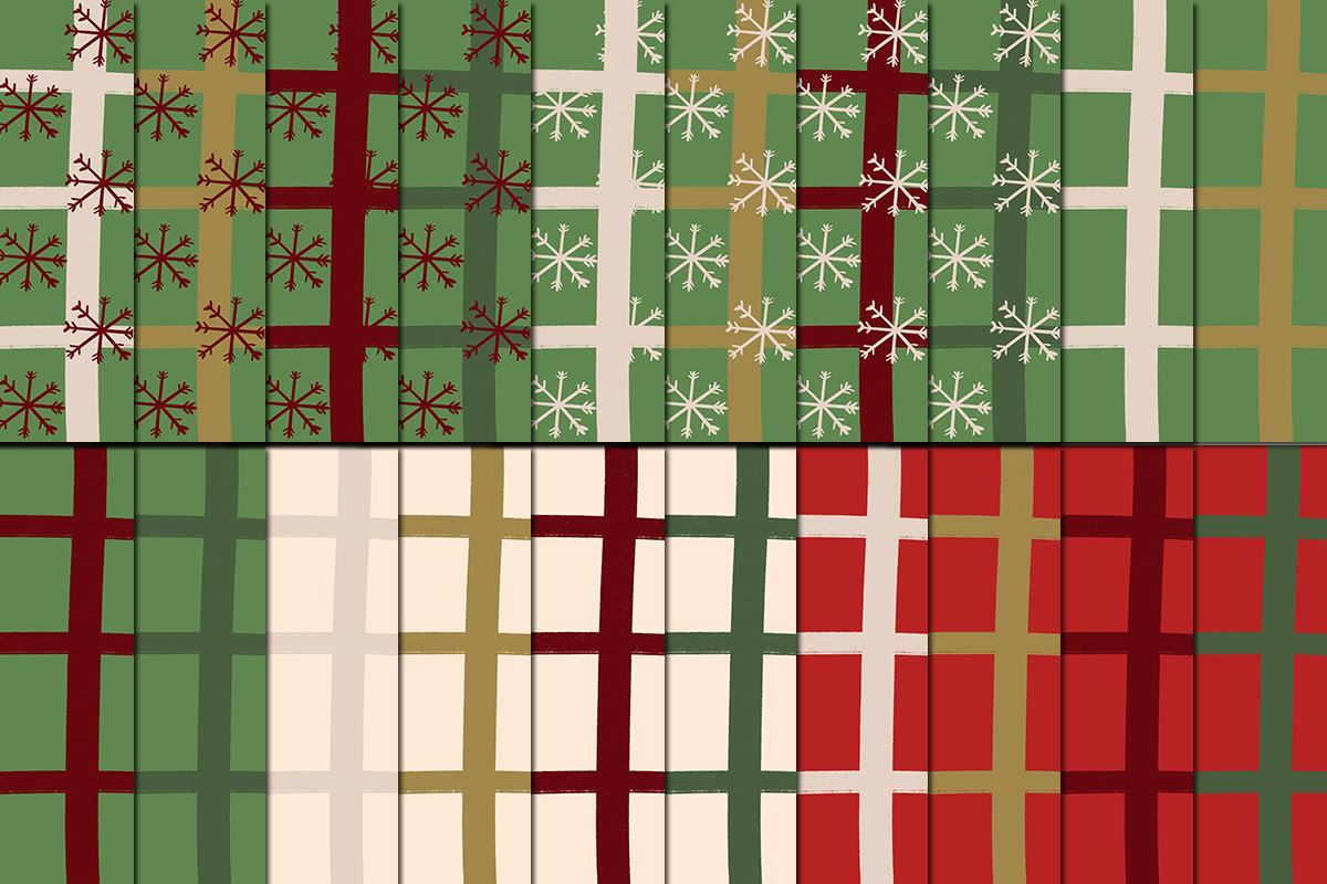 Christmas Pattern Bundle Background, a Pattern Graphic by tchastudio (Photo 7 of 13)