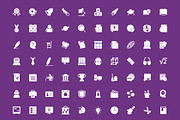 200 Education Vector Icons, a Solid Icon by Creative Stall (Thumbnail 2 of 4)