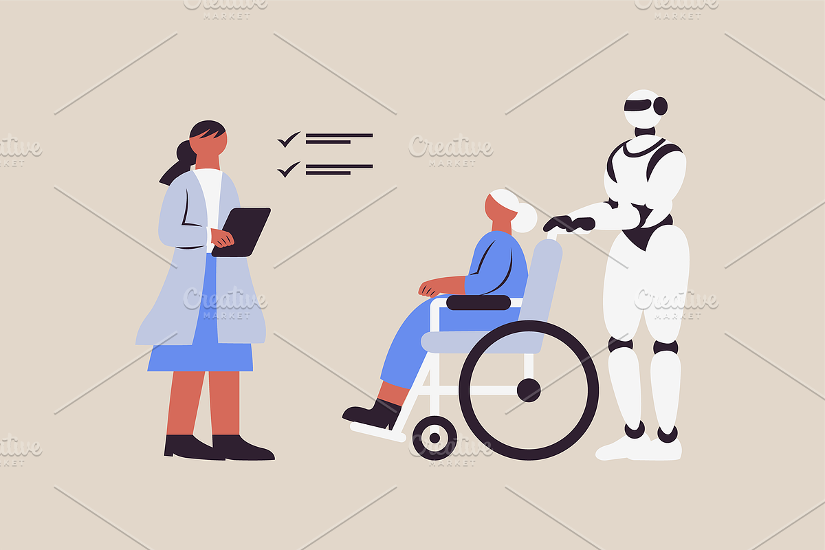 AI Medical Healthcare Illustration, a Healthcare Illustration by Jump Studio (Photo 3 of 10)