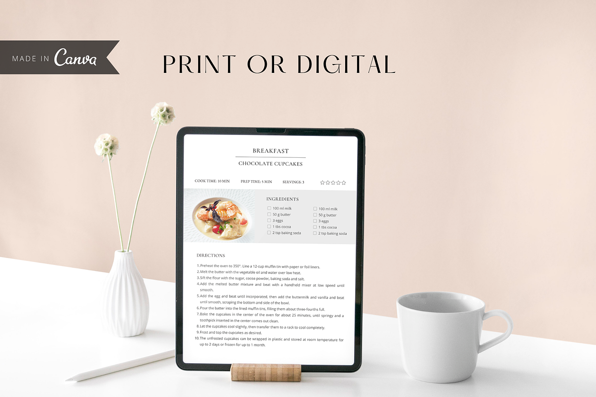 Recipe Sheet Template, a Flyer Template by ShopRShop (Photo 6 of 9)