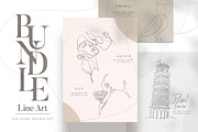 BUNDLE Line Art and illustrations, a Decorative Illustration by Eviory (Thumbnail 1 of 28)