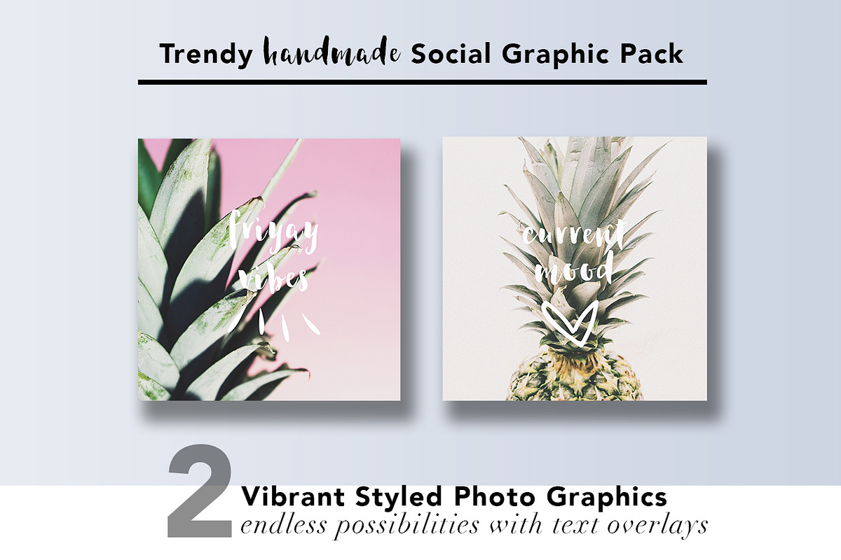 Trendy Handmade Social Graphic Pack, a Social Media Template by Savvy Collective Creative (Photo 2 of 3)