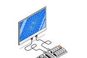 Computer Control Illustrations, a Technology Illustration by Selektor (Thumbnail 2 of 4)