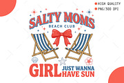 Summer Salty Moms Beach Club PNG, an Illustration by OK Design (Thumbnail 1 of 5)
