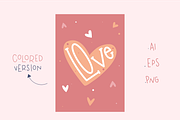 Love collection - 3 love letterings, an Illustration by Camila Dinnebier (Thumbnail 4 of 5)