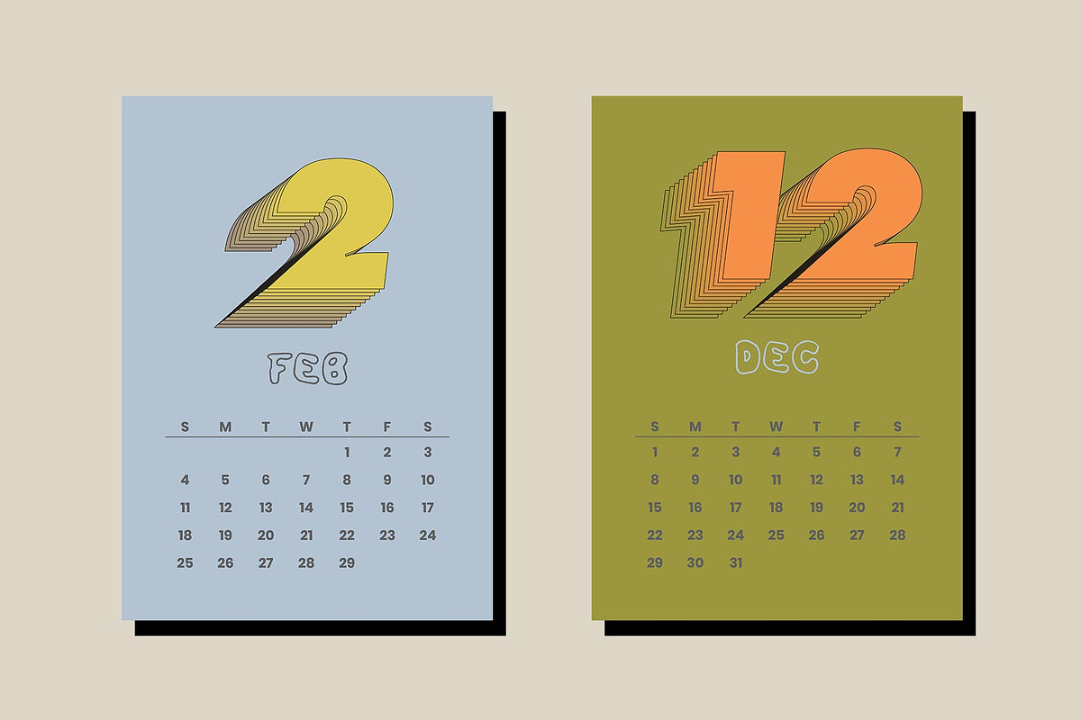 2024 Calendar | JUMBU, a Stationery Template by Two Sleepy Heads Studio (Photo 4 of 4)