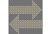Fine Vector Dotted Arrows, an Object Graphic by FineArtStudio (Thumbnail 1 of 3)