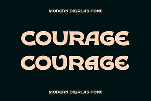 COURAGE DISPLAY FONT