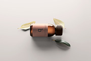 Amber Glass Bottle Mockups, a Cups & Container Mockup by pmvch (Thumbnail 6 of 20)