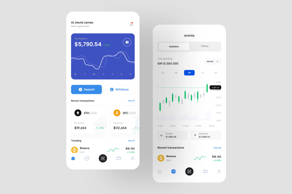 Block - Crypto App UI Kit, an UI Kit Template by iDoodle Studio (Photo 3 of 4)
