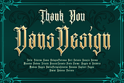 Menotius Modern Blackletters, a Blackletter Font by dansdesign (Thumbnail 11 of 11)