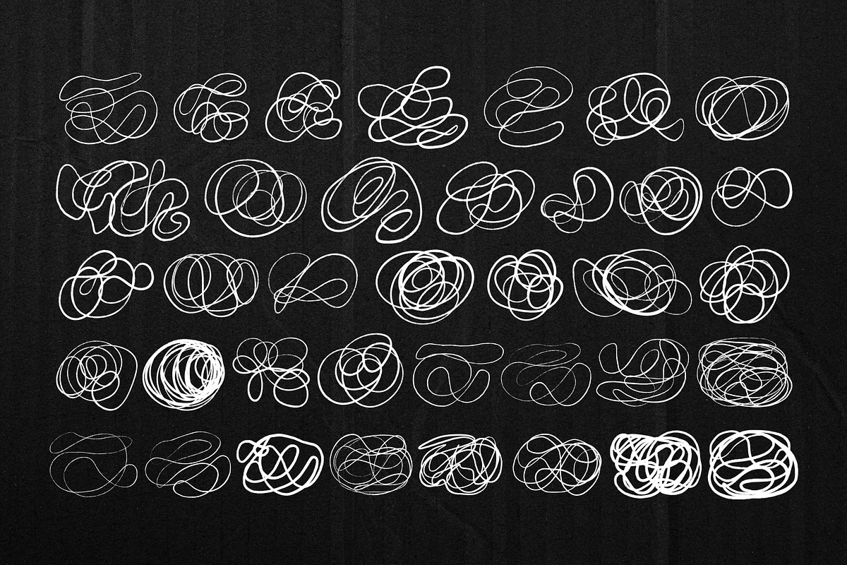 94 Scribble Vector Set, a Pattern Graphic by Alternate Studio (Photo 2 of 3)