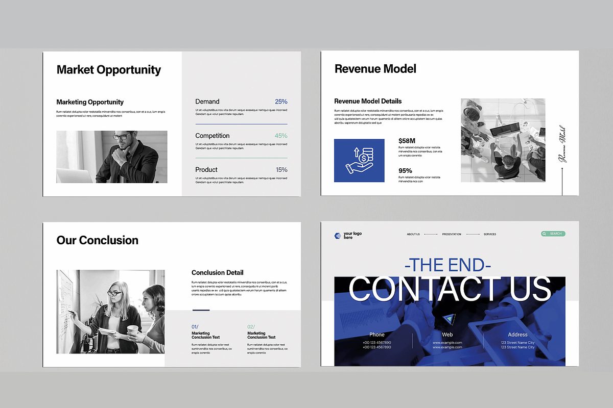 Marketing Plan Presentation Template, a Presentation Template by MightyDesign (Photo 4 of 7)