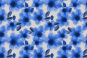Vibrant Indigo floral spring meadow, a Pattern Graphic by Nocito Design (Thumbnail 5 of 5)