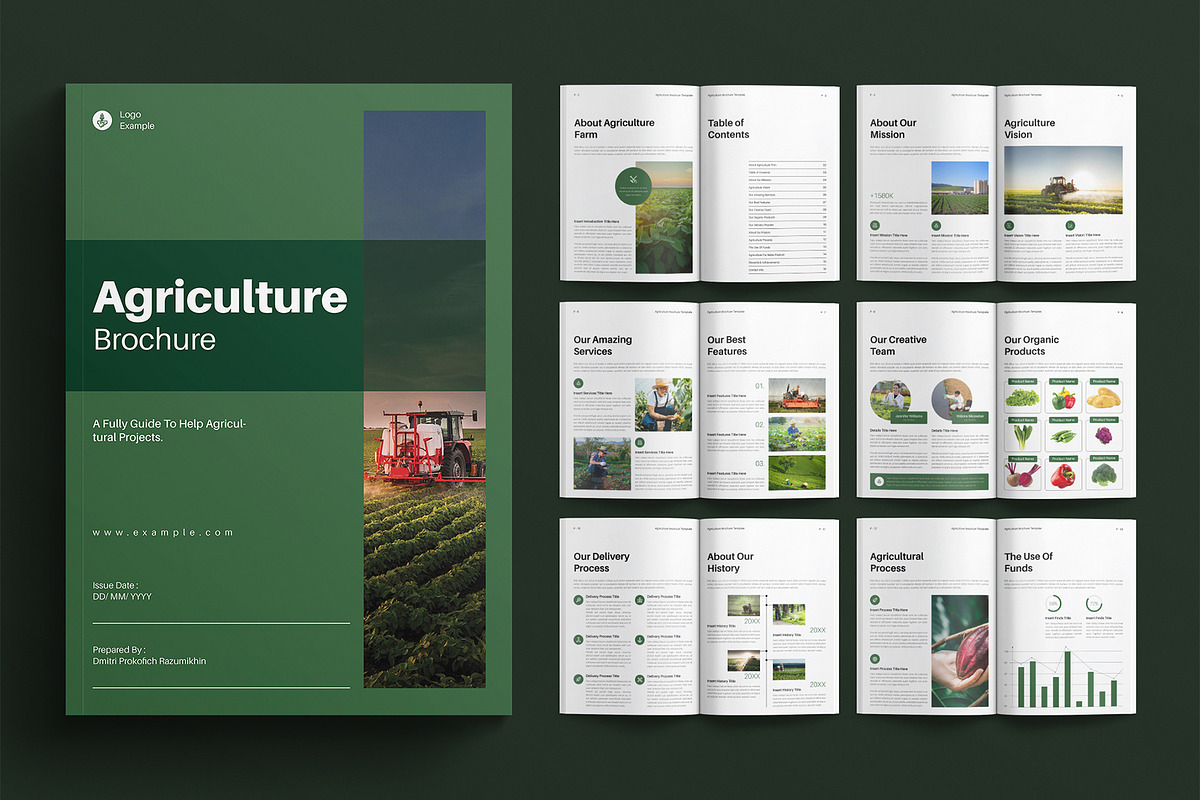 Agriculture Brochure Template, a Brochure Template by E-Type (Photo 1 of 7)