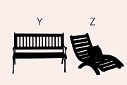 Furniture Dingbats Font, a Symbol Font by Minimalartstudio (Thumbnail 3 of 11)