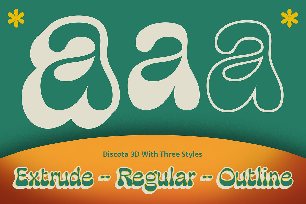 Discota 3D, a Sans Serif Font by Craft Supply Co. (Photo 2 of 8)