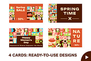 Mosaic Feminine Design Set, a Decorative Illustration by Lettering_Logo (Thumbnail 4 of 8)