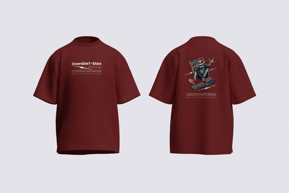 Oversize T-Shirt Mockup Bundle Set, a Shirt Mockup by Rielismee (Photo 7 of 7)