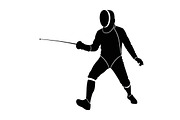 An elegant Fencing Duel Silhouettes, an Illustration by Amazin_art (Thumbnail 21 of 31)