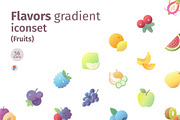 Fruits flavors gradient iconset, an Icon by LAFS (Thumbnail 1 of 3)