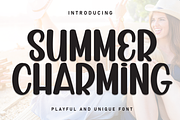 Summer Charming | Script Font, a Script Font by Scratchones (Thumbnail 1 of 7)