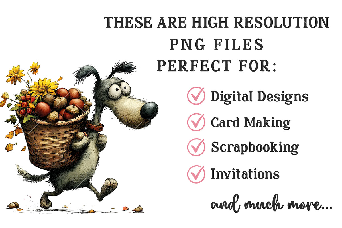 Whimsical Dog Clipart Bundle, a Seasonal Illustration by OK Design (Photo 6 of 6)