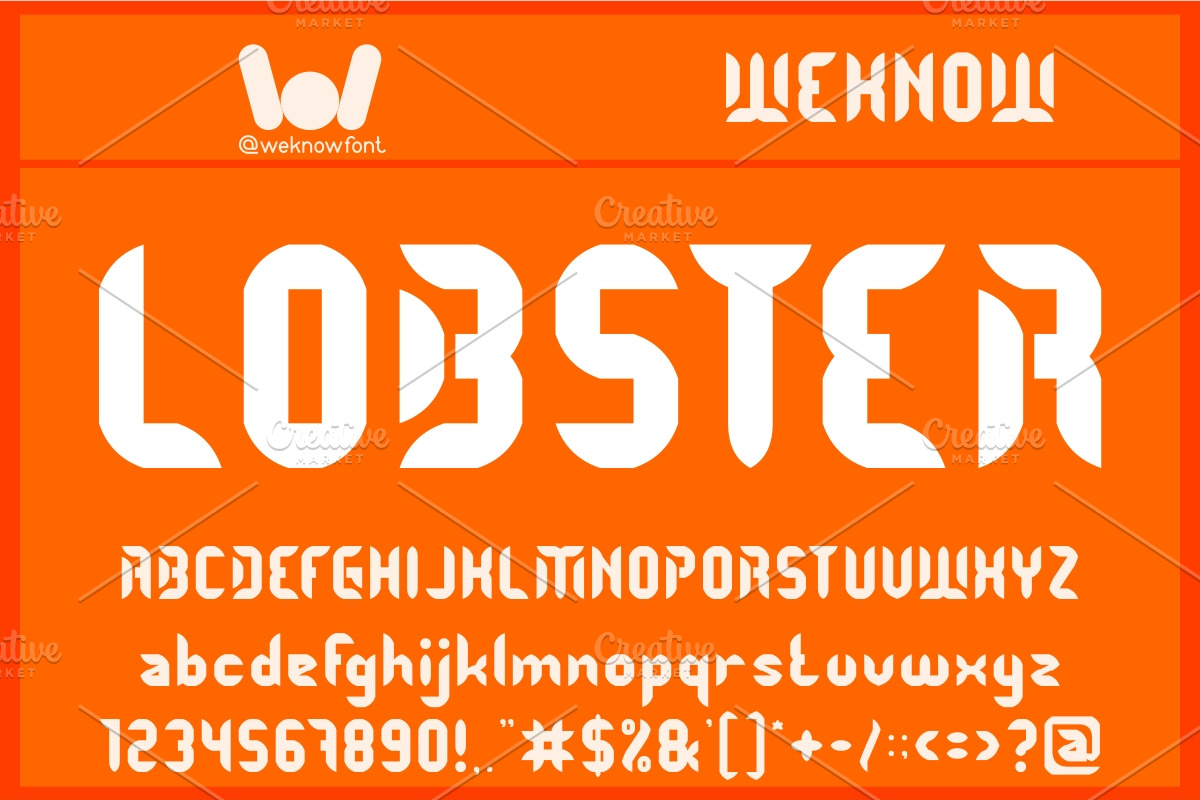 Shrimp font, a Font by weknow (Photo 2 of 5)