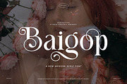 Baigop Modern Serif Font, a Serif Font by Perfectype (Thumbnail 1 of 8)