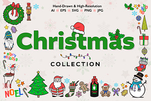 Hand-Drawn Christmas Illustrations