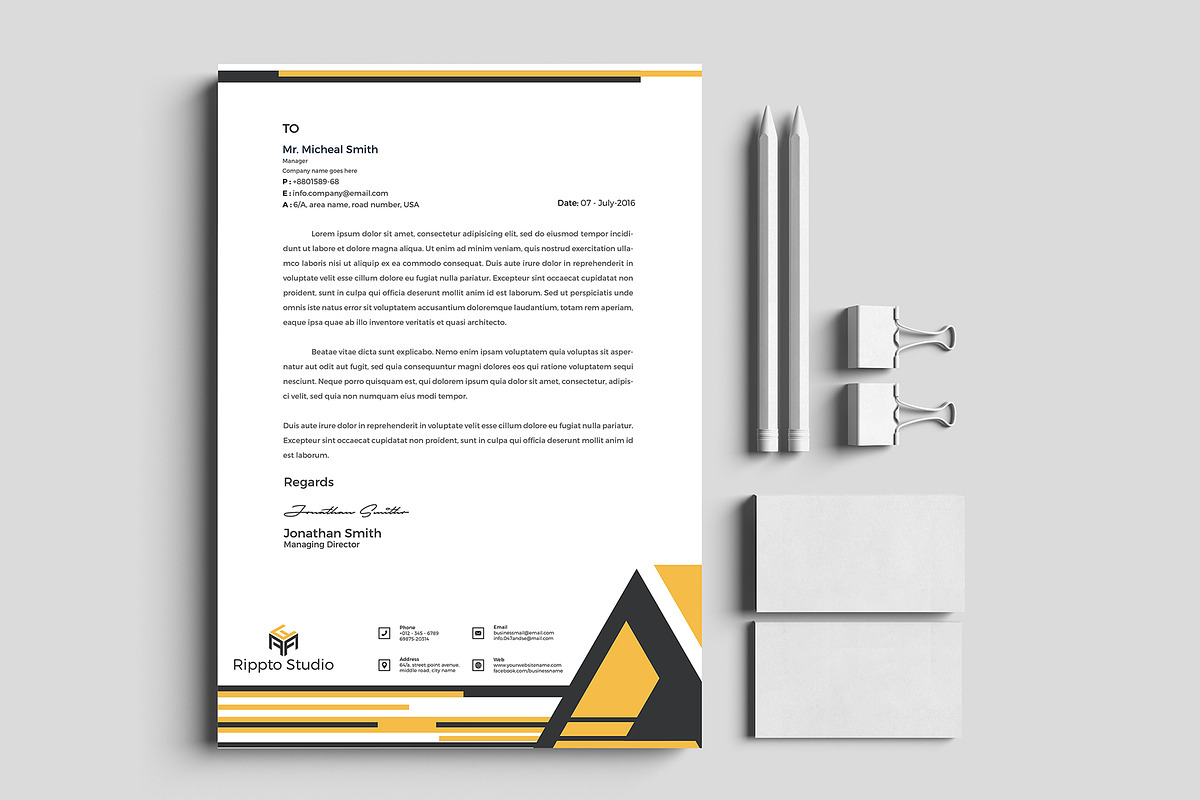 Corporate Branding Identity Template, a Stationery Template by Tbunny (Photo 3 of 7)