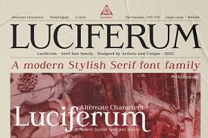 Luciferum - Serif Font Family