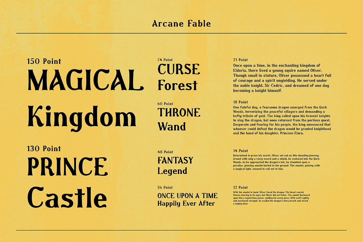Arcane Fable - Fantasy Inspired Type, a Serif Font by HipFonts (Photo 10 of 10)