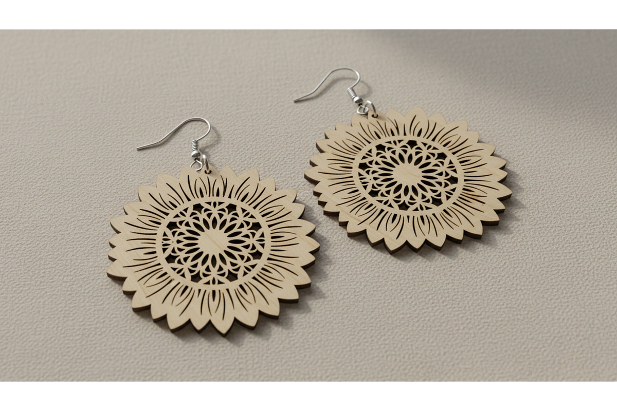 Garden Bloom Earring Set, a Graphic by musafir_fashion (Photo 7 of 11)