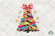 Colorful Glitter Christmas Coquette, an Illustration by Craft Nest (Thumbnail 1 of 6)