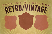Retro/Vintage shapes - Shields 2, an Object Graphic by JumboDesign (Thumbnail 1 of 4)