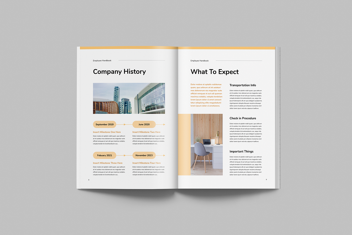 HR Employee Handbook, a Brochure Template by Leaflove (Photo 7 of 9)