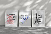 Paris Doodles Line Art, a Decorative Illustration by Blumensdiary (Thumbnail 10 of 11)