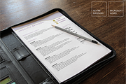 Modern Resume Template MS Word, a Resume Template by Scribbled Napkin Design (Thumbnail 1 of 5)