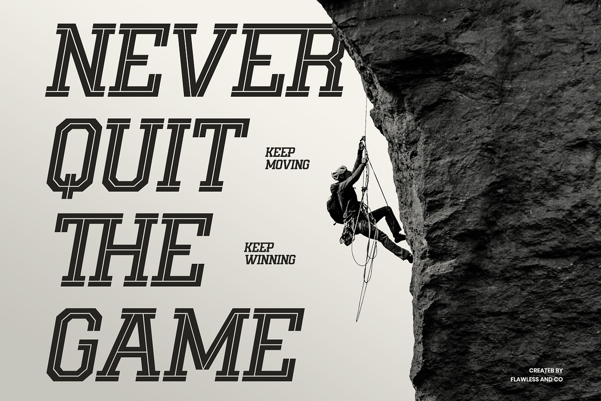 Reztor - Modern Sport Display Font, a Sans Serif Font by Flawless And Co (Photo 7 of 10)
