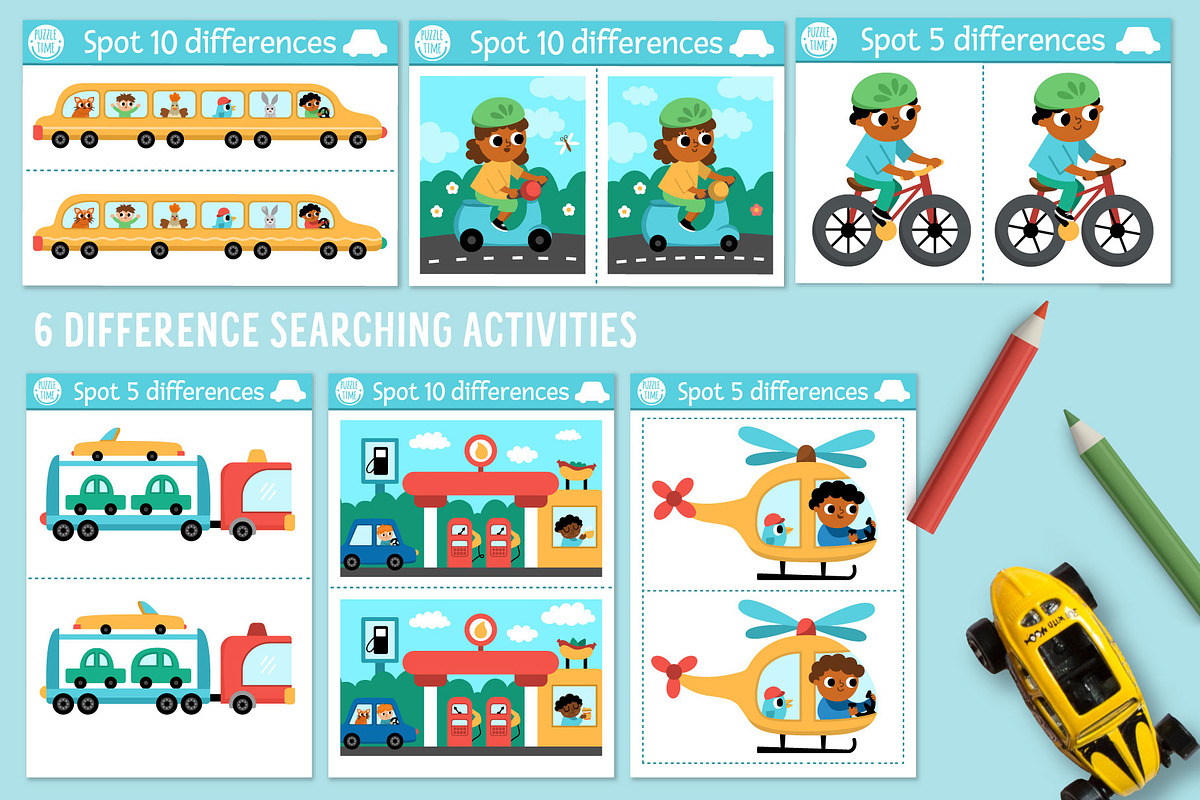 Transportation games and activities, an Education Illustration by Lexi ...