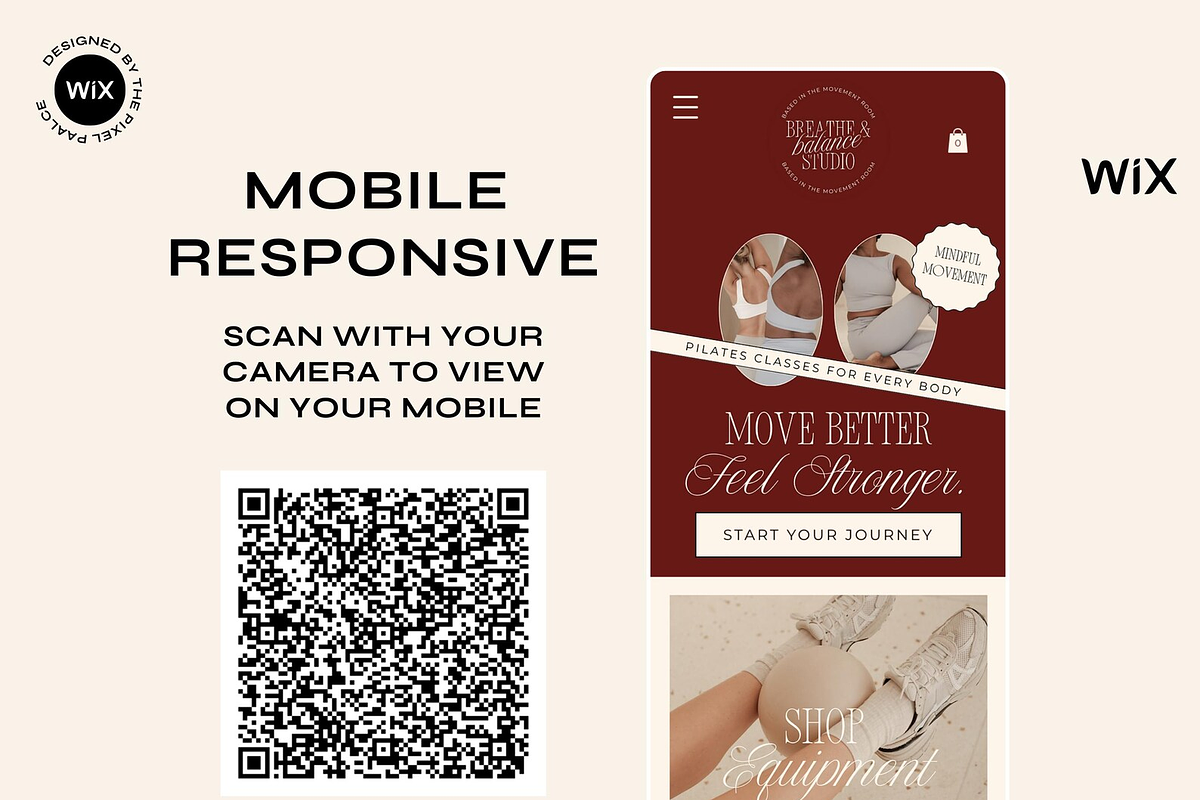 Wix Website Template Burgundy Luxe, a Wix Template by The Pixel Palace (Photo 5 of 10)