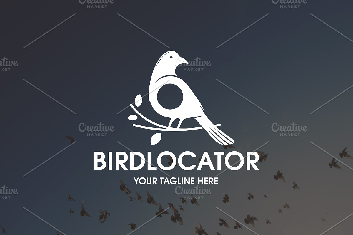 Bird Locator Logo Template, a Branding & Logo Template by vectorwithin (Photo 3 of 3)