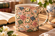 Moonlit Library Seamless Pattern, a Pattern Graphic by Colorsfav (Thumbnail 4 of 7)