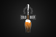 Beer tap with beer glass., an Object Illustration by PushLogo (Thumbnail 2 of 3)